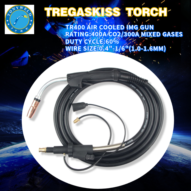 Tregaskiss 400A Air Cooled MIG GUN CO2 mig welding torch and consumables 
