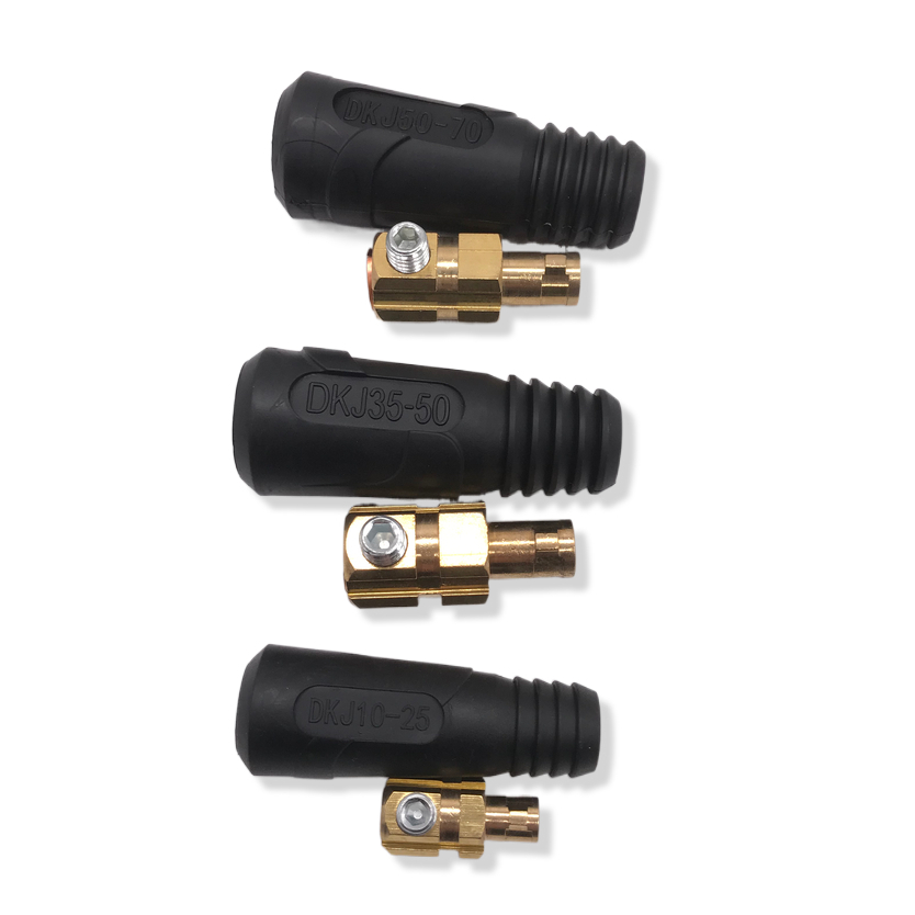 Tig welding parts male cable joint black 10-25mm2 35-50mm2 50-70mm2 connector